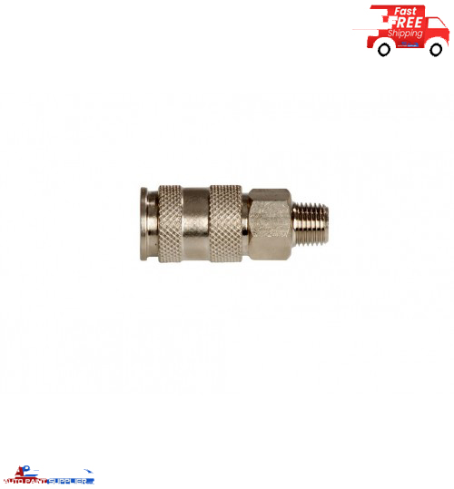 High Flow Coupler, Male Thread, 2pcs